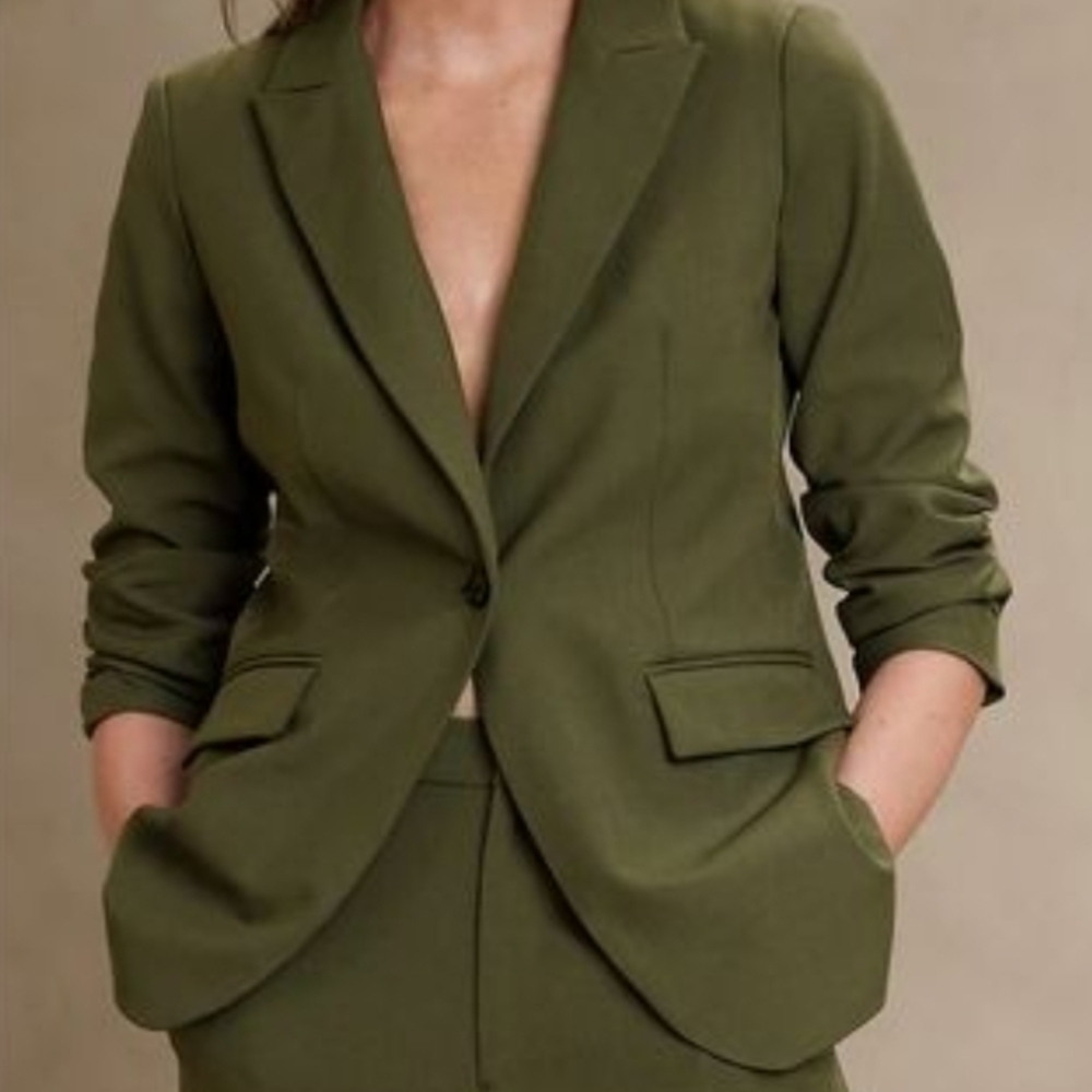 Banana Republic Olive Green Women's Blazer